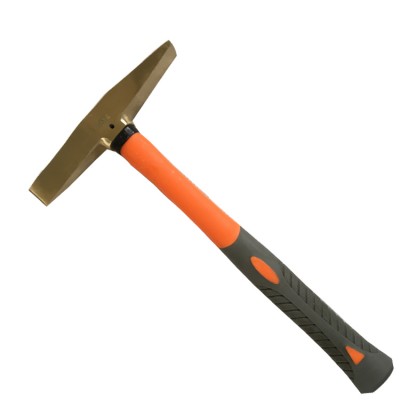 China manufacturer OEM factory non magnetic non sparking Scaling hammer with plastic handle