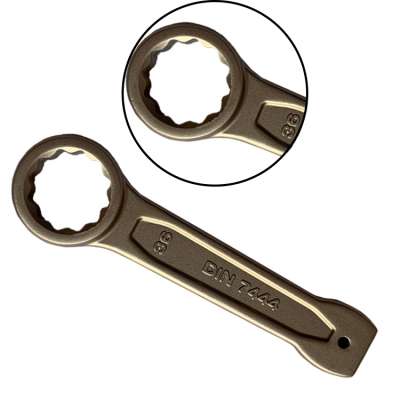 Explosion Proof Forging Non-sparking Beryllium Copper Ring Slogging Wrench Spanner