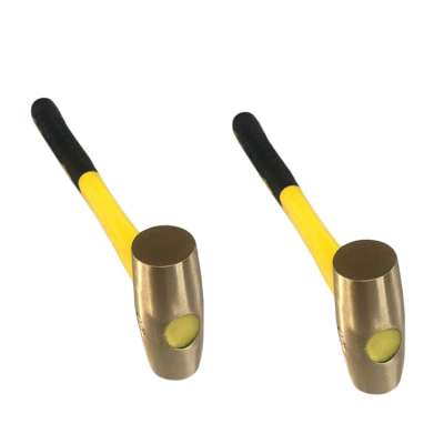 China supplier non sparking safety copper 16 oz Jacketed Fiberglass Brass Hammer